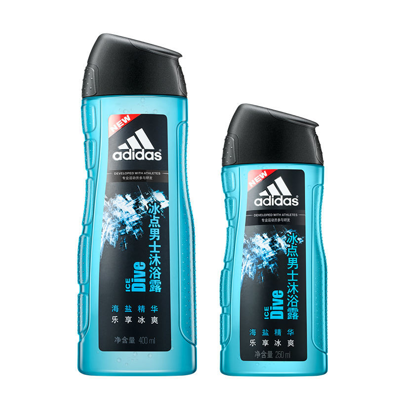 ADIDAS/阿迪达斯 男士冰点沐浴露400ML+250ML套装有票JPY带授权招加盟代理