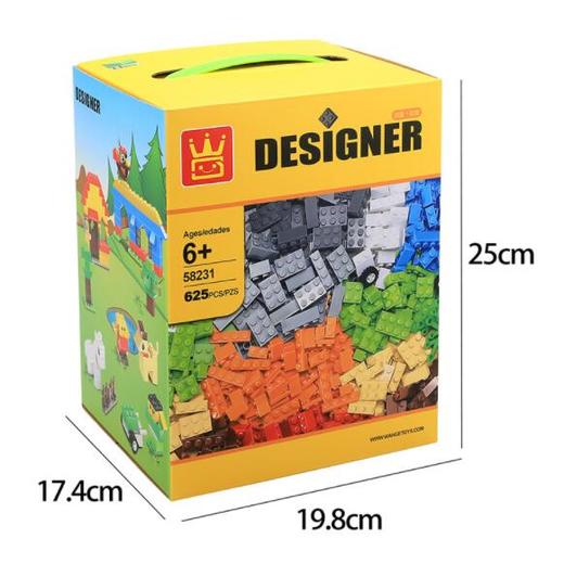 625个桶装积木小颗粒儿童百变益智玩具6-10周岁塑料拼装 商品图1