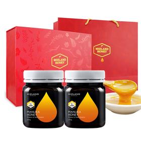 MIZLAND/蜜滋兰 麦卢卡花蜂蜜5+ 250G*2礼盒装  有票JPY带授权招加盟代理