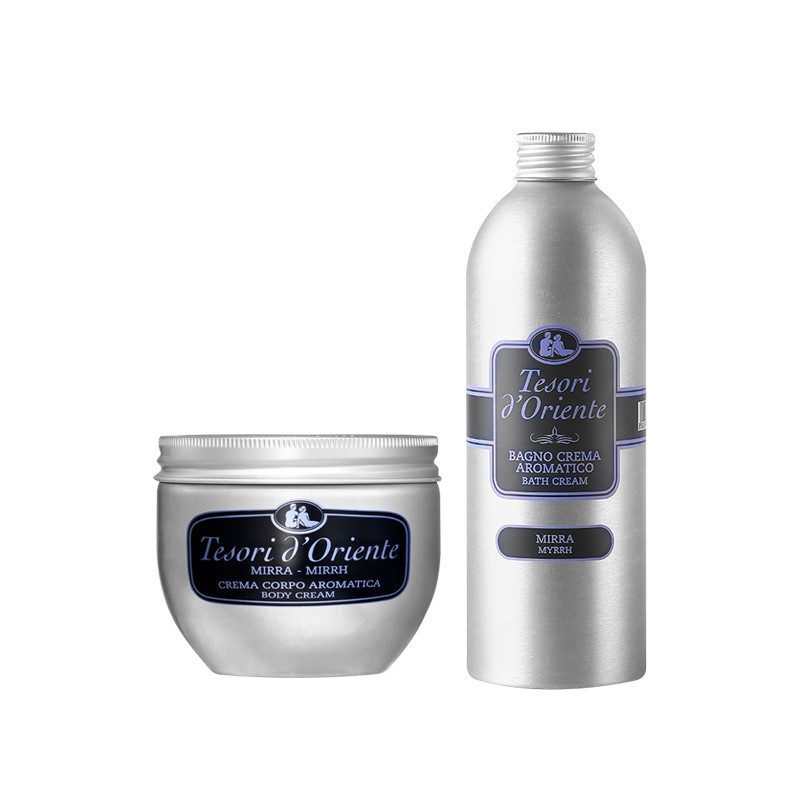 TESORI D'ORIENTE/东方宝石 末药香沐浴露 500ML+末药香身体乳 300ML 组合装直邮JPY带授权招加盟代理