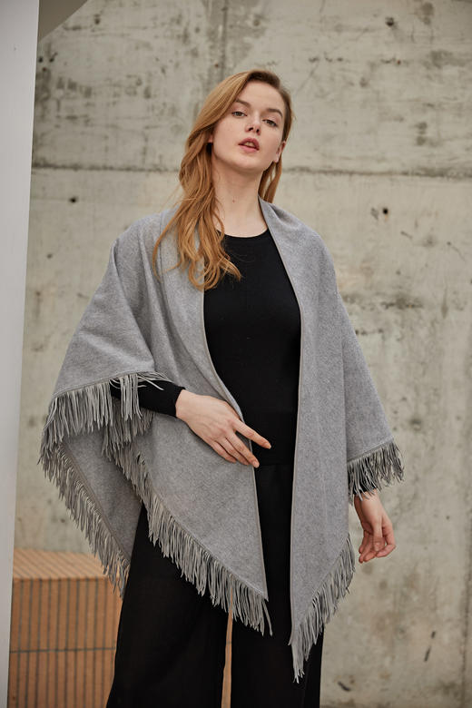 水波纹皮穗三角巾 SJF18P621B 商品图3