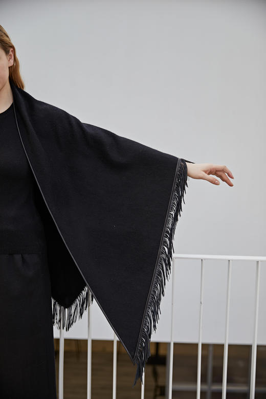 水波纹皮穗三角巾 SJF18P621B 商品图1