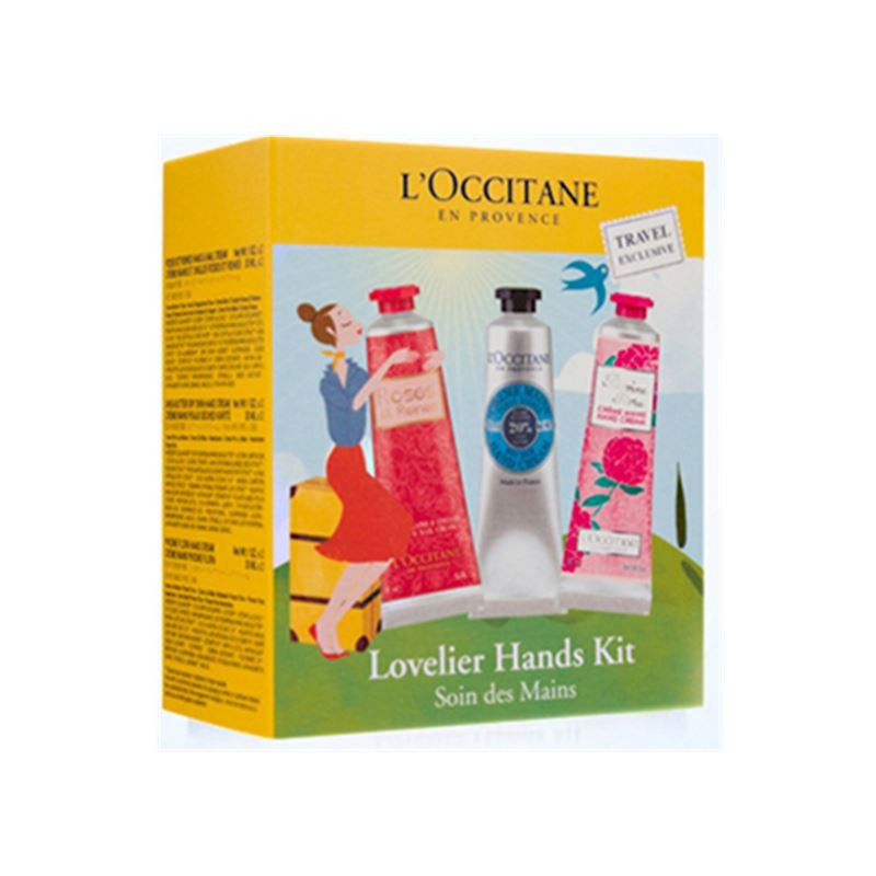 L'OCCITANE/欧舒丹 乳木果30ML*2 + 玫瑰30ML*2 + 牡丹润手霜 30ML*2 组合装直邮JPY带授权招加盟代理