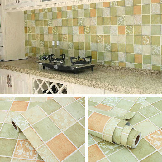 加厚马赛克贴纸仿瓷砖贴  防水耐高温厨房防防油贴纸 商品图5