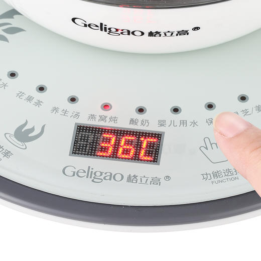 格立高隔水燕窝炖盅养生壶全自动加厚玻璃家用多功能花茶电煮茶器GLG-B1809 商品图1