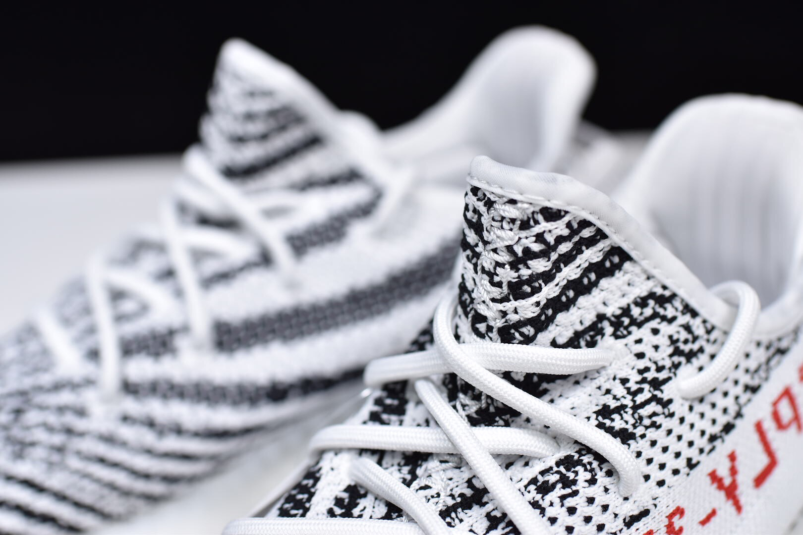 白斑马天猫正品yeezy350v2白斑马bcprimeknit针织鞋身男女款