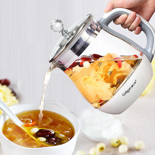 格立高隔水燕窝炖盅养生壶全自动加厚玻璃家用多功能花茶电煮茶器GLG-B1809 商品图3