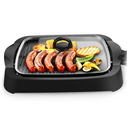 电烧烤炉家用多功能无烟不粘电烤盘烧烤机klj4001