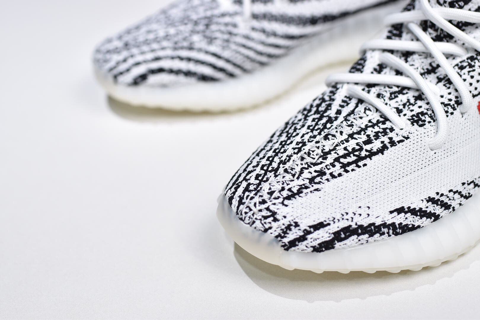 白斑马天猫正品yeezy350v2白斑马bcprimeknit针织鞋身男女款