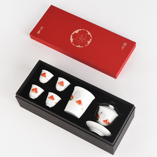 茶具套组-陶瓷西瓜套装 商品图5