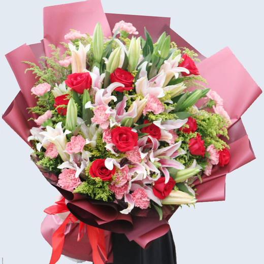 高端花束大气送长辈领导朋友客户生日祝福福寿延绵 - 绿韵花田鲜花店