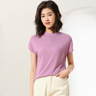 hkrm-zs5006-新款t恤女冰丝打底衫