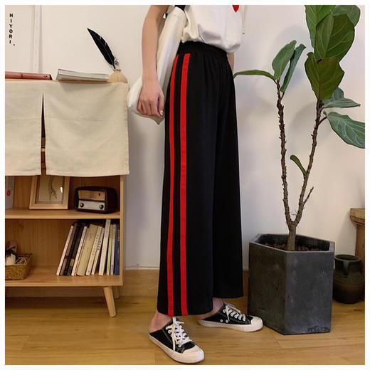 裁缝学苑 AD05阔腿裤运动直筒裤1:1实物服装纸样剪裁图纸牛皮纸样 商品图1