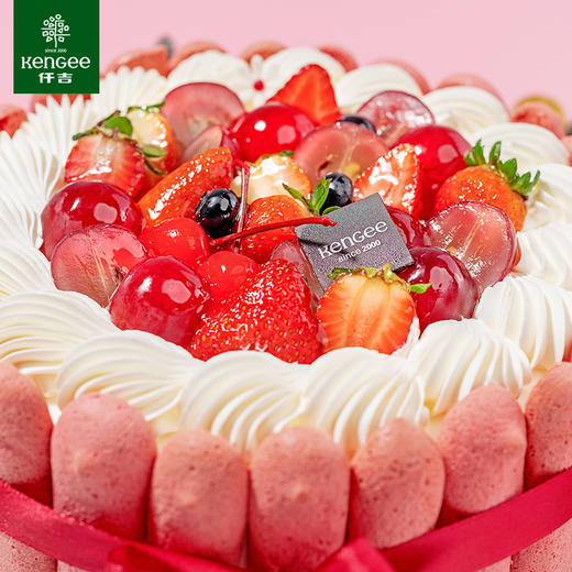 大尺寸专拍仟吉武汉红树林线下门店同款水果奶油生日蛋糕武汉三环内可