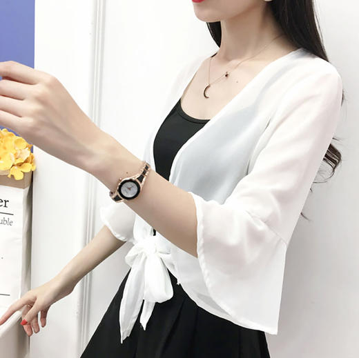 裁缝学苑 AW48小披肩防晒衣开衫1:1实物服装纸样剪裁图纸牛皮纸样 商品图2