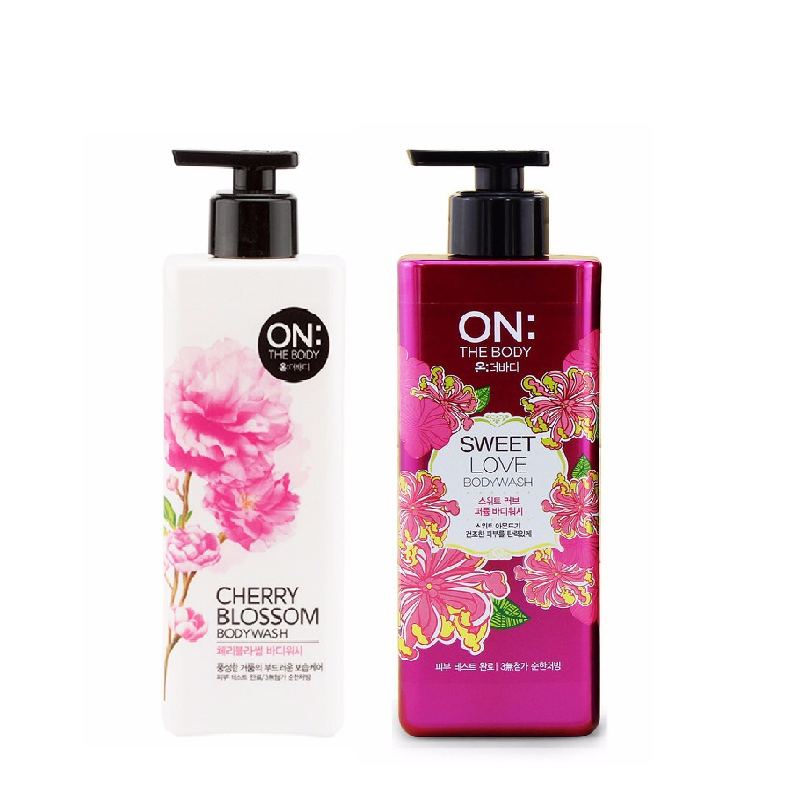 LG 沐浴露 樱花香水 500ML + 甜蜜爱情 500ML 组合装保税JPY带授权招加盟代理