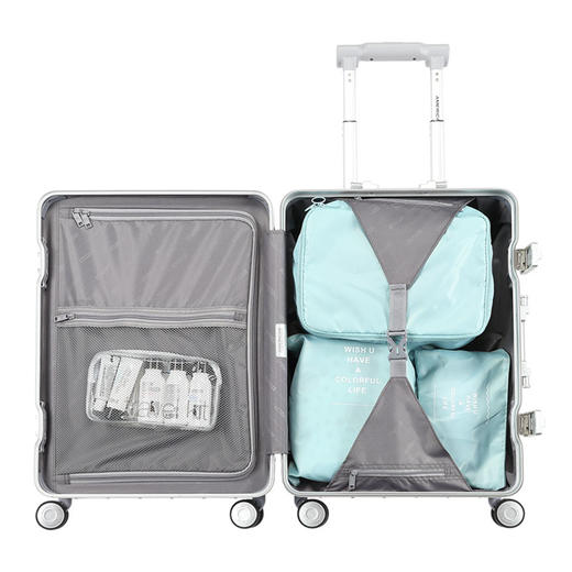 【美旅】轻盈坚固  USB充电口 拉杆置物 挂钩 隐藏收纳 智能版 拉杆箱 TI3 -004 商品图4