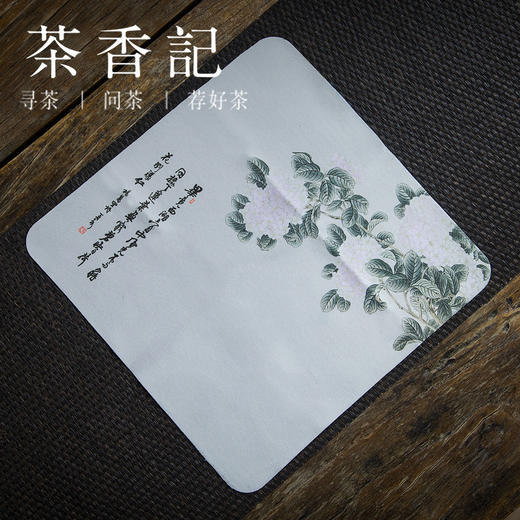 茶香记  双面绒印花茶巾 养壶好物 除尘 吸水性好 茶道零配 商品图2