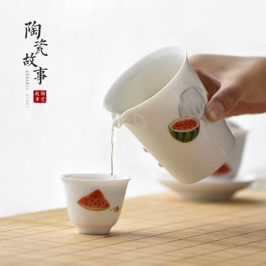 茶具套组-陶瓷西瓜套装 商品图2