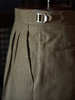 Baird Mcnutt 深卡其绿色爱尔兰亚麻意式工艺裤装 商品缩略图2