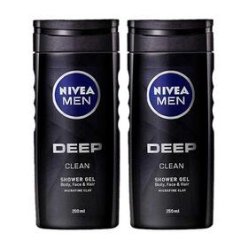 NIVEA/妮维雅 男士矿泥醒体沐浴露 250ML有票JPY带授权招加盟代理