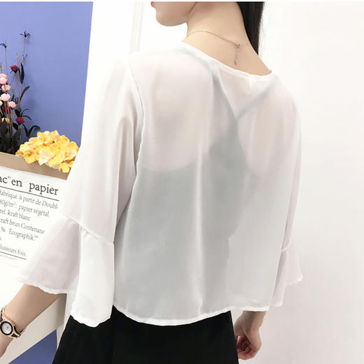 裁缝学苑 AW48小披肩防晒衣开衫1:1实物服装纸样剪裁图纸牛皮纸样 商品图3