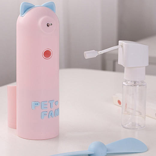 【清凉补水 风扇+补水二合一 】喷雾制水冷手持小风扇补水仪 黑科技桌面办公室宿舍降温便携迷你卡通可爱便携风扇 商品图3