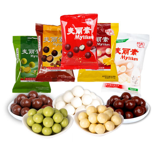 梁丰麦丽素酸奶芝士抹茶卡布原味儿童零食5包代可可脂