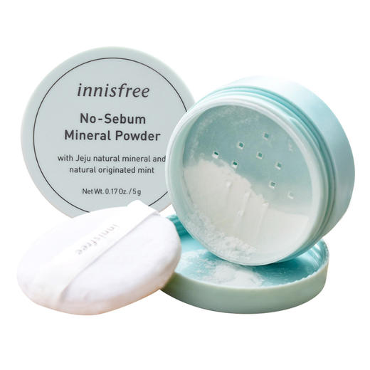 悦诗风吟散粉 新款 控油 透明 适合大油田~ 矿物质遮瑕定妆薄荷蜜粉 5g INNISFREE/innisfree 商品图5