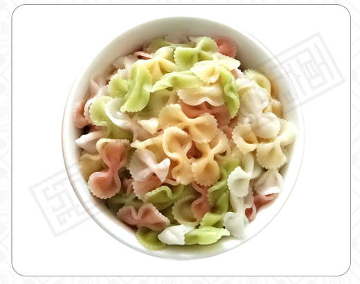 果蔬大蝴蝶面白色大蝴蝶面白色小蝴蝶面小蝴蝶面海螺面螺丝面空心面干挂面 商品图2