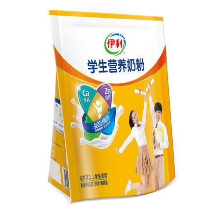 伊利学生营养奶粉400g*2袋装