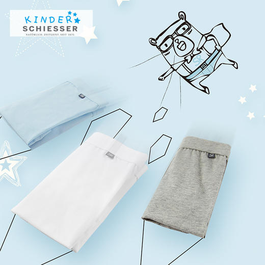 SCHIESSER KINDER/舒雅童装男童2条装棉质平角内裤37/5191T 商品图0