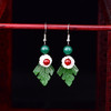 CZYH-018新款民族风琉璃叶子气质简约复古风耳坠 商品缩略图3