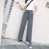 裤子女学生韩版宽松垂感阔腿裤夏季薄款直筒百搭高腰休闲裤女 商品缩略图7