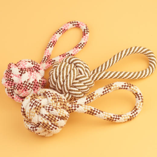 宠物狗狗玩具 棉绳球手提球手拉式单吊球玩具 磨牙猫玩具宠物用品 商品图4