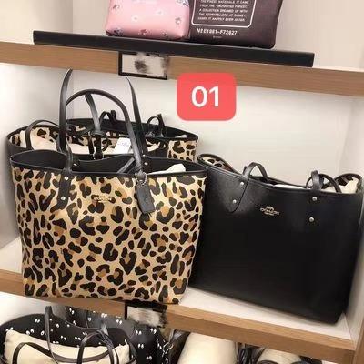 coach/蔻驰 disney迪士尼合作款 徽章双面购物袋 托特包