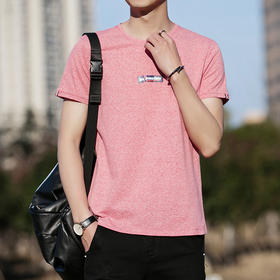 男士短袖t恤男圆领夏季t恤青年打底衫男装