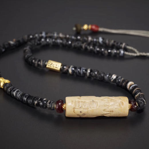 西亚高古滚筒印章珠“征服者”项链 商品图3