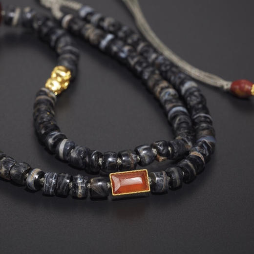 西亚高古滚筒印章珠“征服者”项链 商品图5