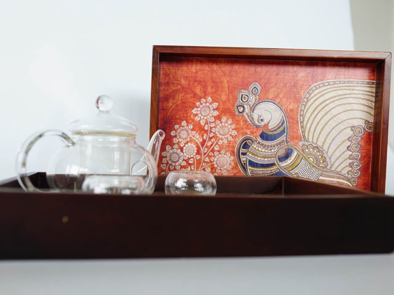 她乡悦品-手绘艺术托盘（4款）Hand Painted Art Tray