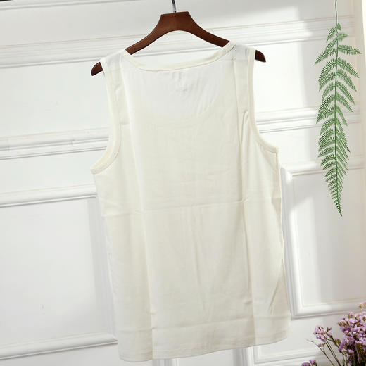 素道背心男 纯棉青年宽松打底健身跨栏跑步运动 无袖背心 商品图4