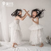 pureshare蓬纱馆女童白色时尚度假连衣裙夏小女孩吊带裙生日礼服-白色度假两件套 商品缩略图4