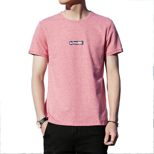 男士短袖t恤男圆领夏季t恤青年打底衫男装 商品图4