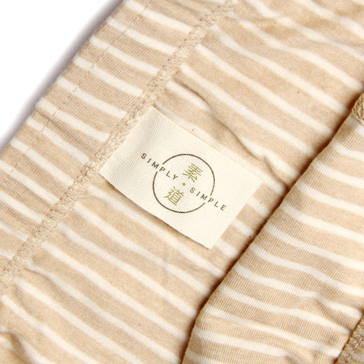 素道4条男人内裤纯棉透气男款四角青年阴囊托中腰有机彩棉平角裤 商品图1