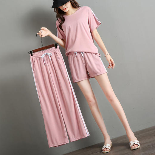 套装女夏闺蜜装阔腿裤学生韩版休闲网红三件套女生社会女装季 商品图0