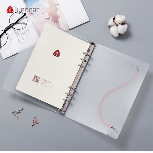 瑜伽A5活页笔记本 道林纸 艾扬格大师语录 可更换内页F1010 商品图5