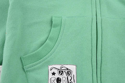 棉果果春秋季男童大毛圈连帽对开外套M312100219481 商品图3