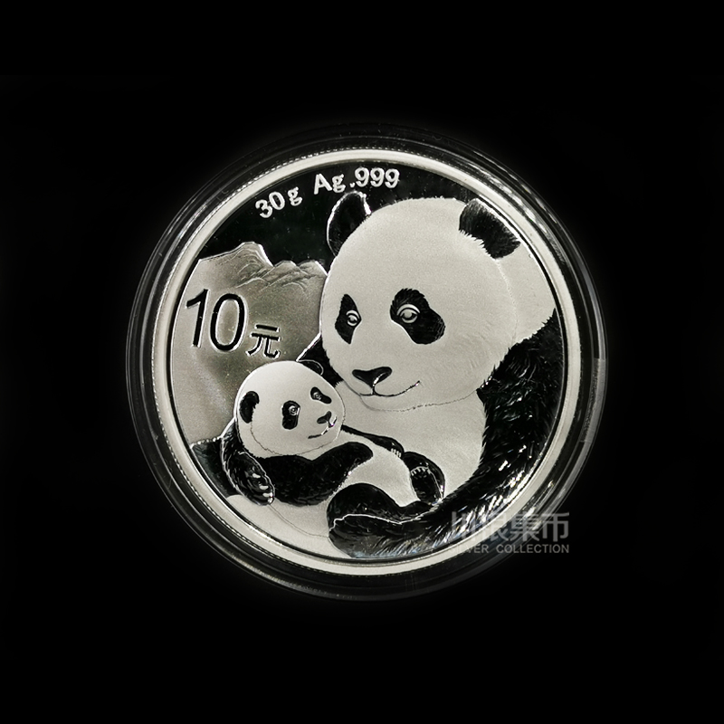 2019年熊猫30克银币