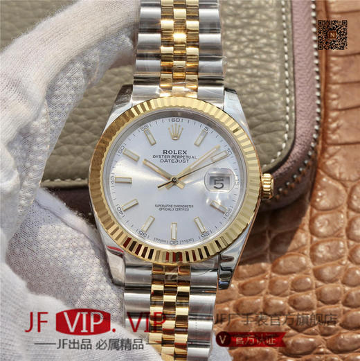 Noob劳力士126333 Date Just   腕表间黄金五珠带，41MM经典蚝式恒动日志型，41腕表系列中的超级副本，904L不锈钢完美还原劳力士Date Just色泽 商品图1