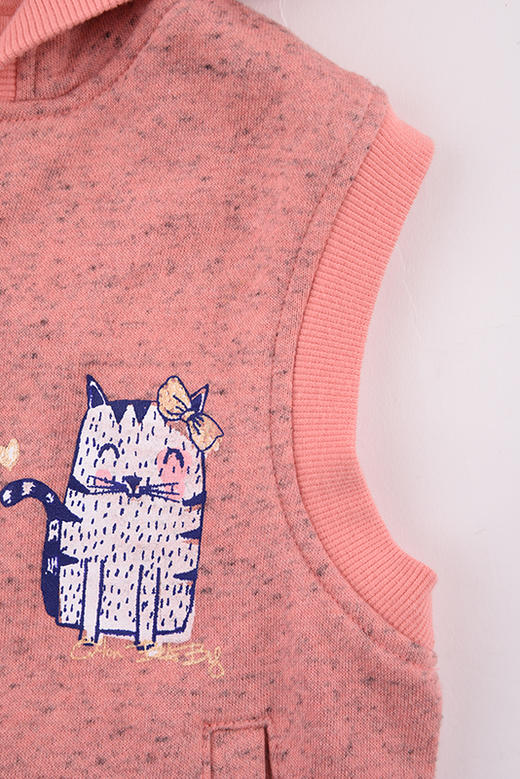 棉果果春秋季女童连帽马甲 M322171219441 商品图2